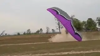Paramotor crash take off