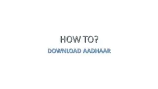 how to download aadhaar?