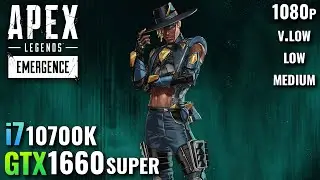 Apex Legends Season 10 : GTX 1660 Super | 1080p Very Low - Medium | Gameplay Benchmark