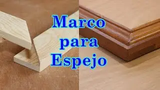 Mirror Frame with Single Half Overlap Miter Joint