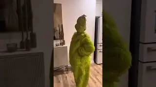 I surprised my wife with a grinch costume 