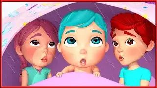 NEW Rain Rain Go Away | Farm Animal Songs | Super Luca School Theater Kids Songs & Nursery Rhymes