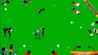 studio green screen effect|microphone and camera green screen|news microphone green effect|