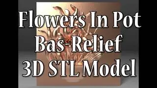 Flowers In Pot 3d stl model
