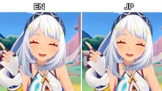 Mualani Character Trailer JP vs English Side By Side | Genshin Impact
