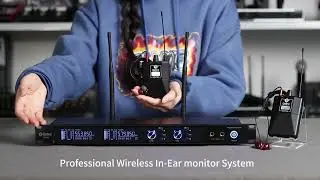 How to use D Debra PRO ER-202 UHF Dual Channel Wireless in Ear Monitor System