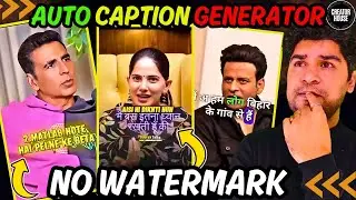 Best HINDI caption generator for viral shorts | Best HINDI auto caption generator 2024