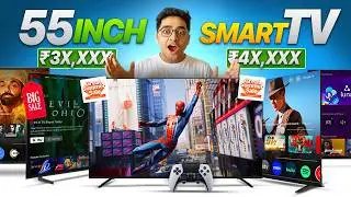 Best 55-Inch TVs in Amazon Great Summer Sale 2026!🔥Sony, LG, Samsung⚡Best 55-Inch TV Under 50K(2026)