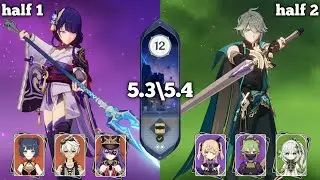 RAIDEN HYPERCARRY & F2P ALHAITAM SPREAD FULL STARS SPIRAL ABYSS FLOOR 12