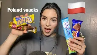Asmr|| Trying SNACKS From Poland🇵🇱🍫 (Crunchy,  Crinkly & Cupped eating sounds)