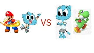 mugen gumball & mario vs nicole & yoshi