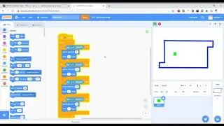 Scratch 9 Color Sensing, Levels, Broadcasts (World's Hardest Game) (Part 1)