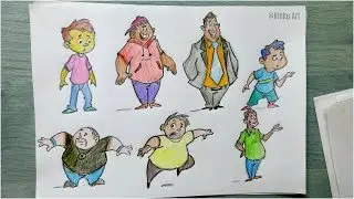 How to draw your own cartoon character | tips and tricks | Part 1