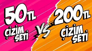 50 TL VS. 200 TL ÇİZİM SETLERİ | Ucuz vs. Pahalı