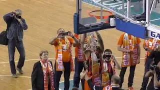 Brittney Griner отрезает сетку Финал Чемпионата России по баскетболу