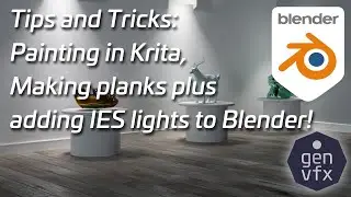 TIPS & TRICKS: Krita, procedural planks and adding IES lights to make your renders more realistic!