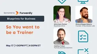 So You want to be a Trainer