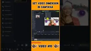 How To Set Video Dimension in Camtasia Video Editing Tutorial | #camtasia #camtasiatutorial