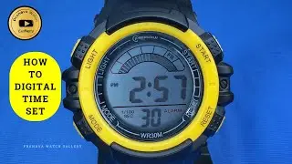 MINGRUI SPORT WATCH HOW TO DIGITAL TIME SETTING