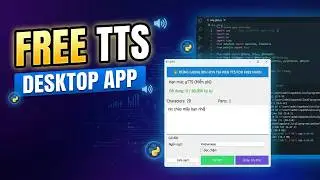 Build a Free Text to Speech Desktop App with Python (gTTS + PyQt6). Translate to English