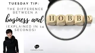 The Difference Between A Business And A Hobby Explained in 14 Seconds
