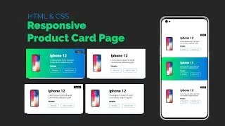 HTML CSS PRODUCT CARD | Responsive Product Card design in HTML CSS | Product Card HTML CSS