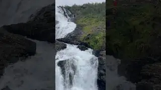 Woman Dancing on the Waterfall