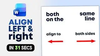 How to Align Text on Left and Right Side in Microsoft Word