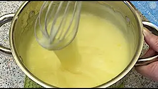 Лимонный заварной крем быстрого приготовления | Instant Lemon Custard