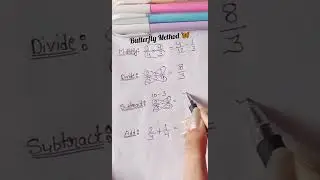 Fractions Butterfly Method 