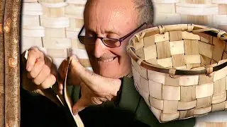 CESTOS de AVELLANO para guardar y transportar ALIMENTOS Y CEREALES. Técnica ancestral de TRENZADO