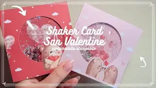 DIY-Shaker card San Valentino,con cartamodello stampabile!
