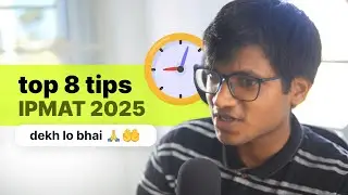 4416 hours until IPMAT Indore 2025. Watch this.