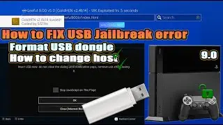 How to fix USB activation error on PS4 Jailbreak 9.0 | How to format USB dongle