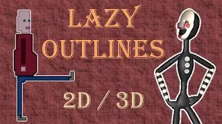 2D and 3D outline in unity - a lazy way with no code