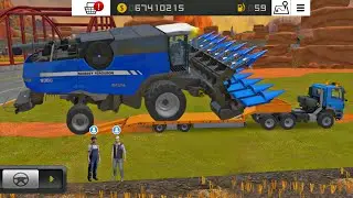 Fs 18 Multiplayer Gameplay ! Fs18 New Biggest Corn Harvester | Farming Simulator 18 Timelapse 