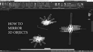 How to mirror 3D Objects or Solids about Axis in AutoCAD