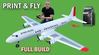 The Biggest RC Airplane I've Made With a 3D Printer. DC-6 Airliner With Creality K2