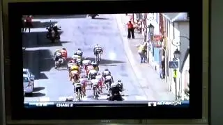 Guy moons the peloton at Tour de France