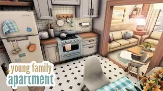 young family apartment \\ The Sims 4 CC speed build
