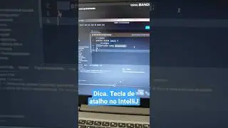 Teclas de atalho no IntelliJ.