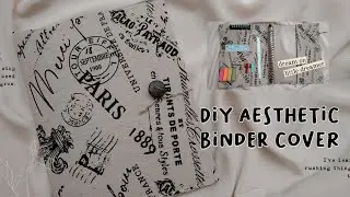 DIY AESTHETIC BINDER COVER | BACK TO SCHOOL SUPPLIES