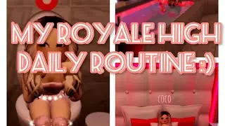 My Royale High Daily Routine || #roblox  #royalehigh  #funny #pink
