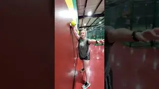 Softball Fast Pitch Wall Drill.