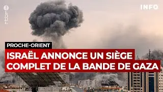 Israël annonce un siège complet de la bande de Gaza pour contrer le Hamas - RTBF Info