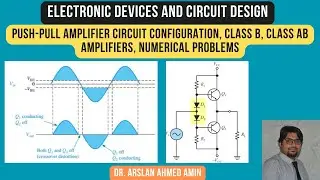 Push-Pull Amplifier Circuit Configuration, Class B, Class AB Amplifiers, Numerical Problems