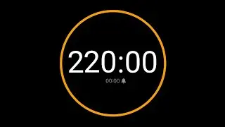 220 Minute Timer with Alarm / iPhone Timer Style