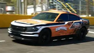 The first race of 2023 at Wake County Speedway and no one saw it. Charger pace car vs detailing van