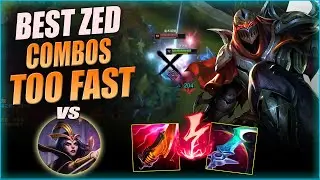 FANREN ZED - BEST ZED COMBOS IS TOO FAST | ZED VS LEBLANC