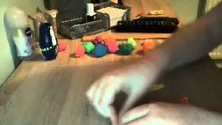 a clay hot dog